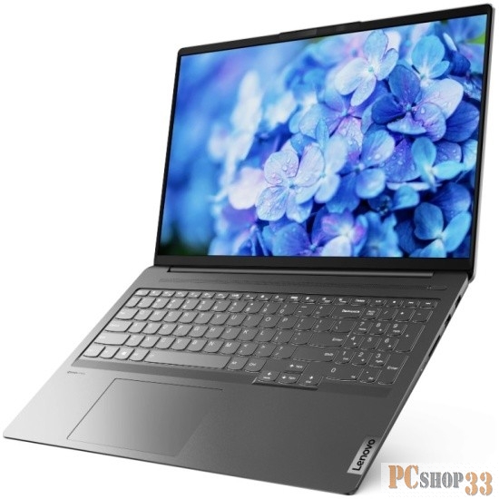 Ноутбук Lenovo IdeaPad 5 Pro 16IHU6 16(2560x1600)/Intel Core i7 11370H(3.3Ghz)/16384Mb/1024SSD GeForce MX450(2048Mb)/Cam/BT/WiFi/75WH 1y/1.9kg/grey/noOS + 95W, RU kbd