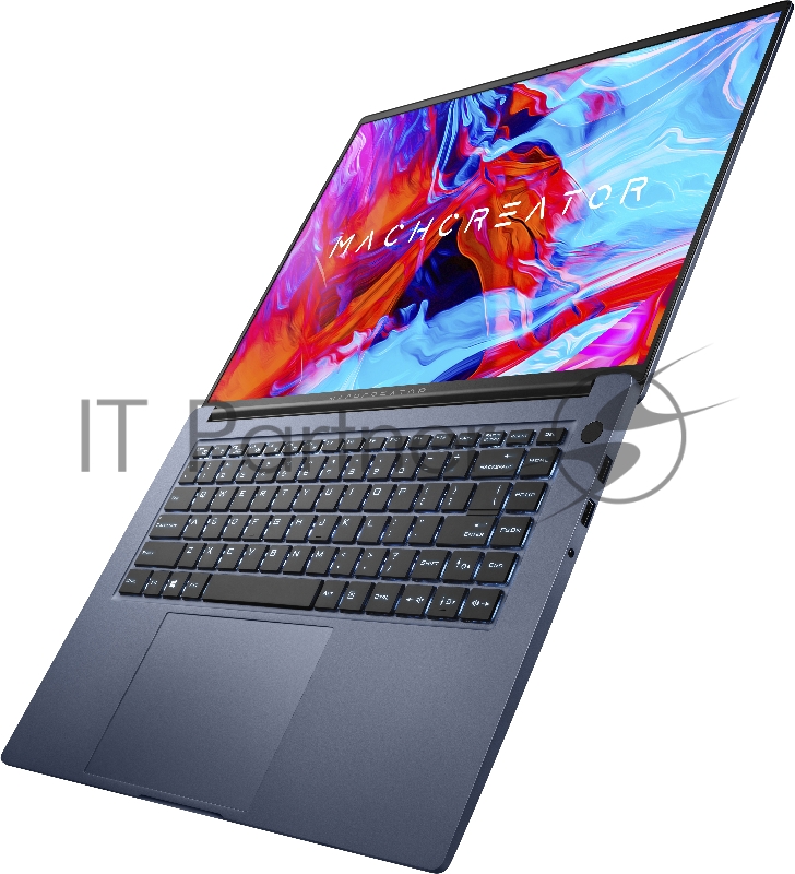 Ноутбук Machenike Machcreator-16 16(2560x1440 IPS 120Hz)/Intel Core i9 12900H(3.8Ghz)/16384Mb/512PCIS Iris Xe Graphics/Cam/BT/WiFi/70WHr/war 1y/1.7kg/grey/DOS + fingerprint, RU white backlight kbd