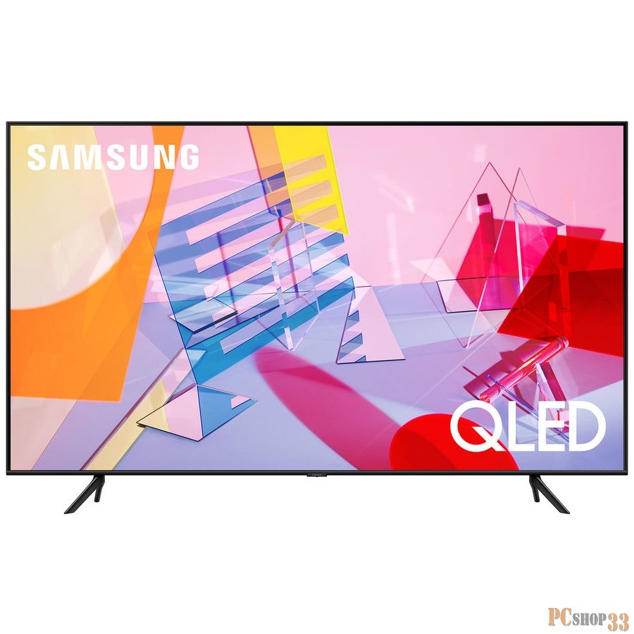 Телевизор ЖК 50 Samsung/ 50, QLED, Smart TV,Wi-Fi, Voice, PQI 3100, HDR10+, DVB-T2/C/S2, 20W, OTS Lite, 3HDMI, 2USB, BLACK