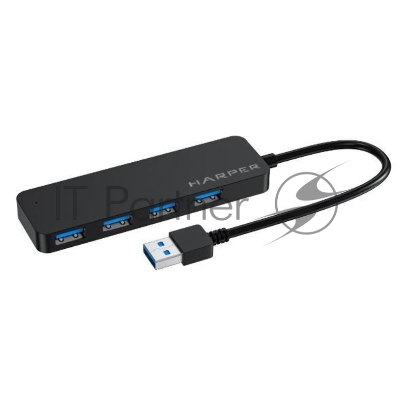 USB Концентратор HARPER HUB-04P Black