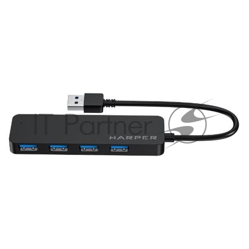 USB Концентратор HARPER HUB-04P Black