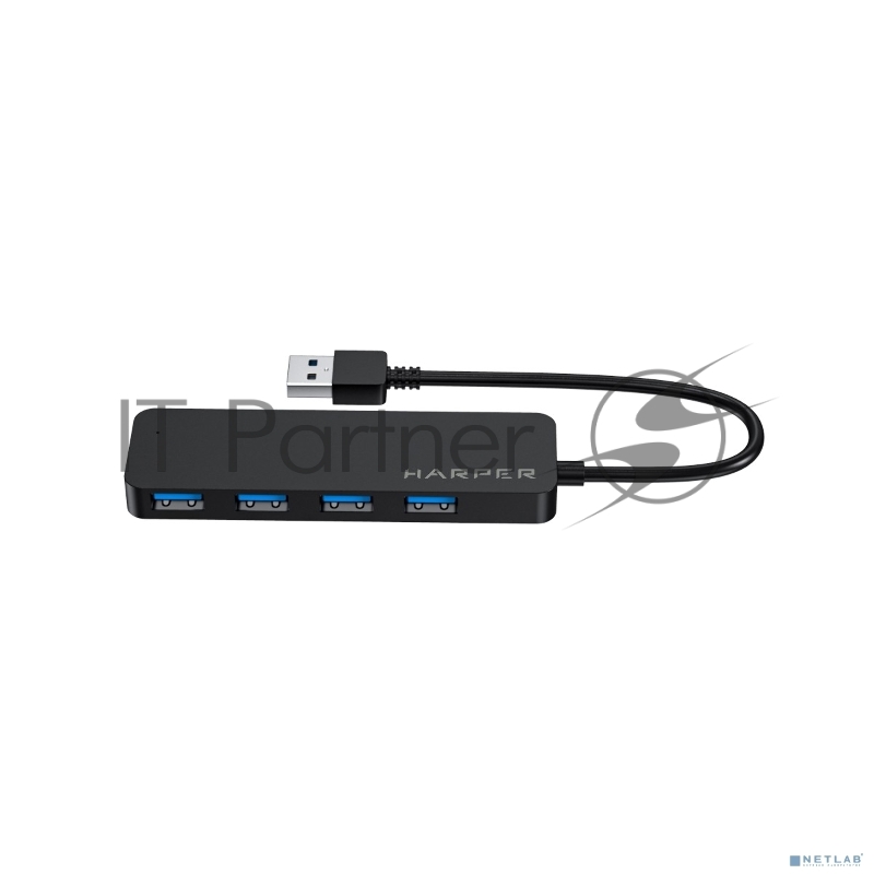 USB Концентратор HARPER HUB-04P Black