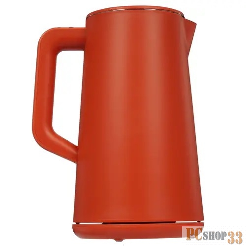 Чайник KITFORT КТ-6115-3, 1,5 л, 1800 Вт, закрытый нагревательный элемент, ТЕРМОРЕГУЛЯТОР, двойные стенки, красный