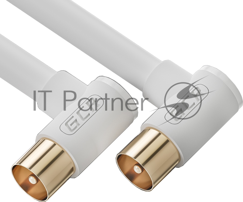 Кабель GCR 5.0m антенный (коаксиальный) TV M угловой / TV M угловой, GCR-52335