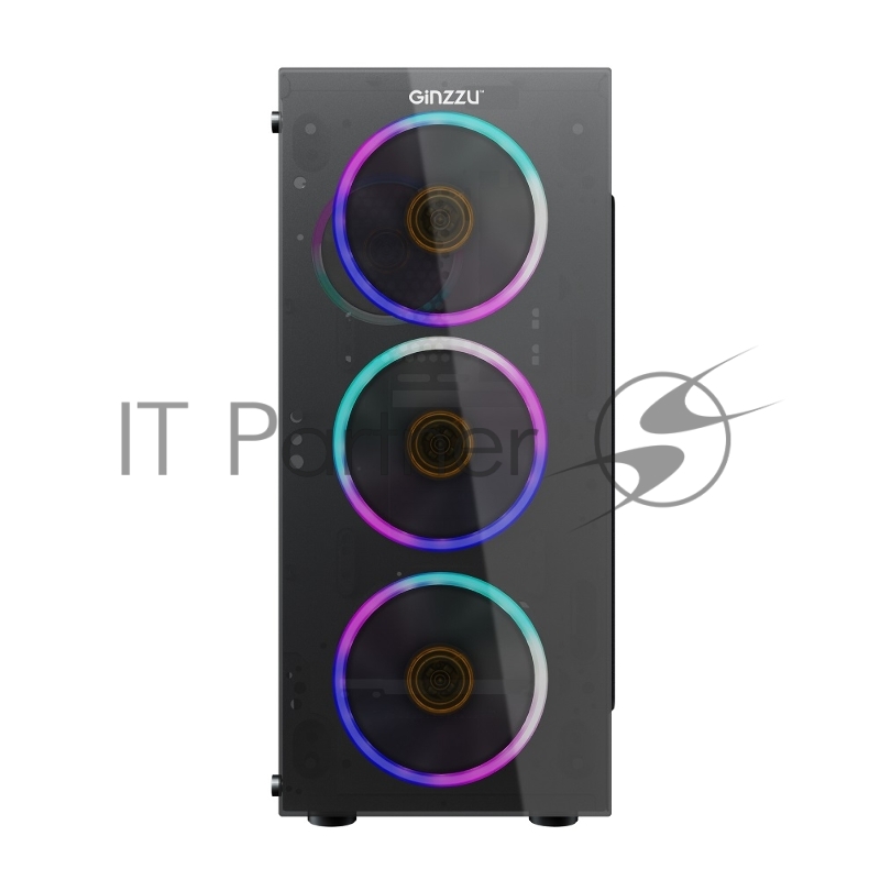 Корпус Ginzzu SL600 FAN LED*4