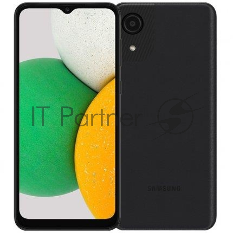 Смартфон Samsung SM-A032F Galaxy A03 Core 32Gb 2Gb черный моноблок 3G 4G 6.5 720x1600 Android 10 8Mpix 802.11 b/g/n GPS GSM900/1800 GSM1900 TouchSc