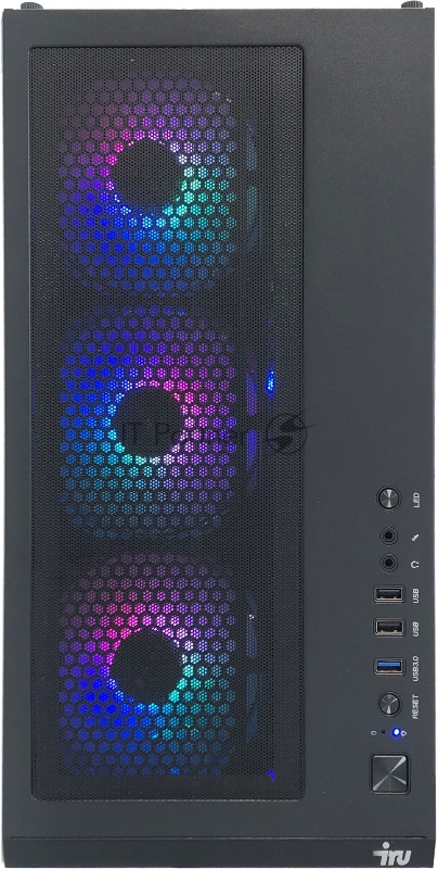 Компьютер IRU Game 710Z5 TWR i7 11700F (2.5) 32Gb SSD1Tb RTX3070 8Gb Windows 10 Professional 64 GbitEth 700W черный