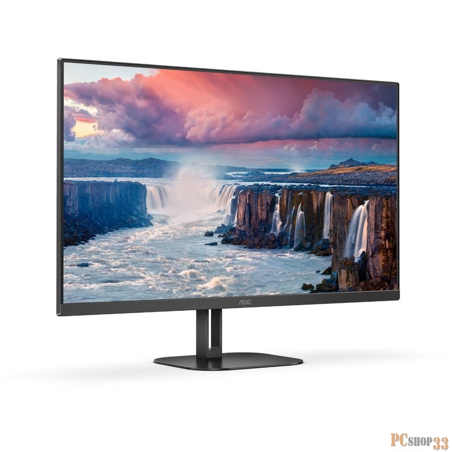МОНИТОР 23.8 AOC 24V5CE Black (IPS, 1920x1080, 75Hz, 1 ms, 178°/178°, 300 cd/m, 20M:1, +HDMI 1.4, +4xUSB 3.2, +Type-С)