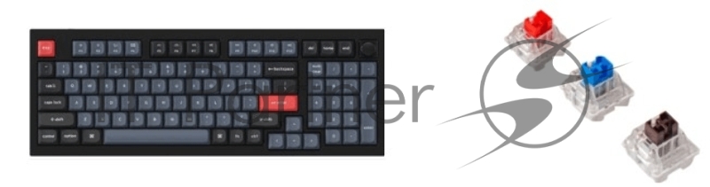 Клавиатура проводная Keychron Q5-M3, RGB подсветка, коричневый свитч, 100 кнопок, цвет черный