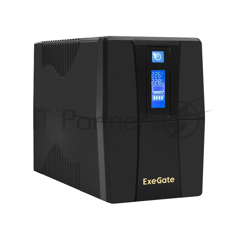 ИБП ExeGate Power Smart ULB-650.LCD.AVR.4C13 <650VA/360W, LCD, AVR, 4*C13, Black>