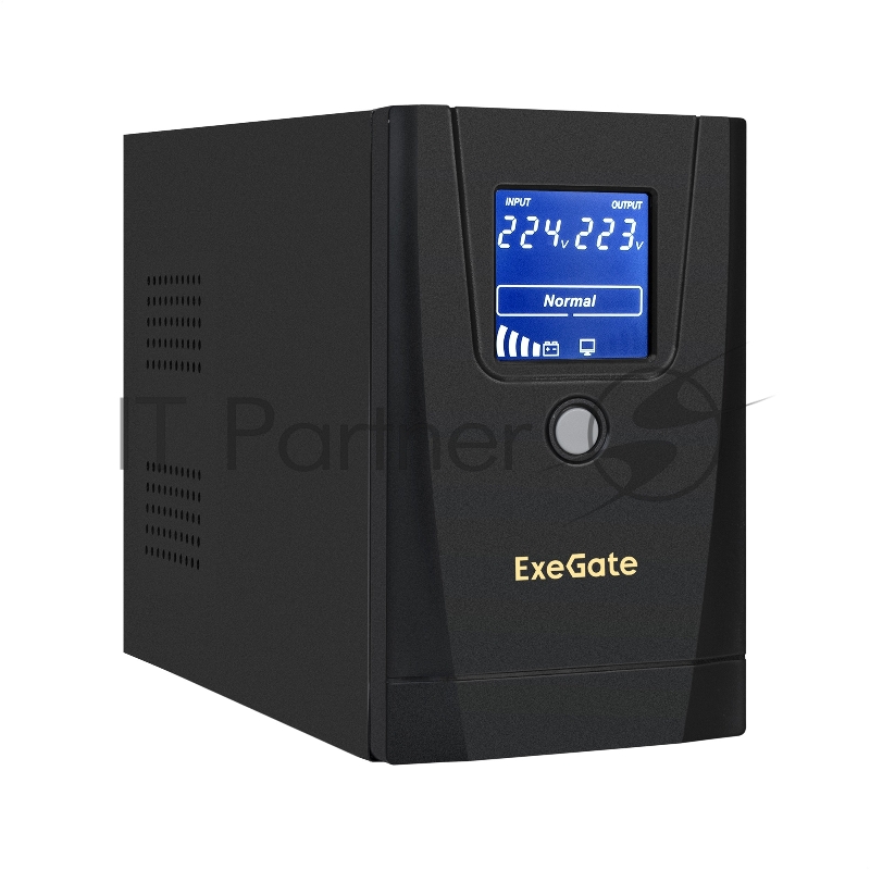 ИБП ExeGate SpecialPro Smart LLB-650.LCD.AVR.1SH.2C13.RJ.USB <650VA/360W, LCD, AVR,1*Schuko+2*C13, RJ45/11,USB, металлический корпус, Black>