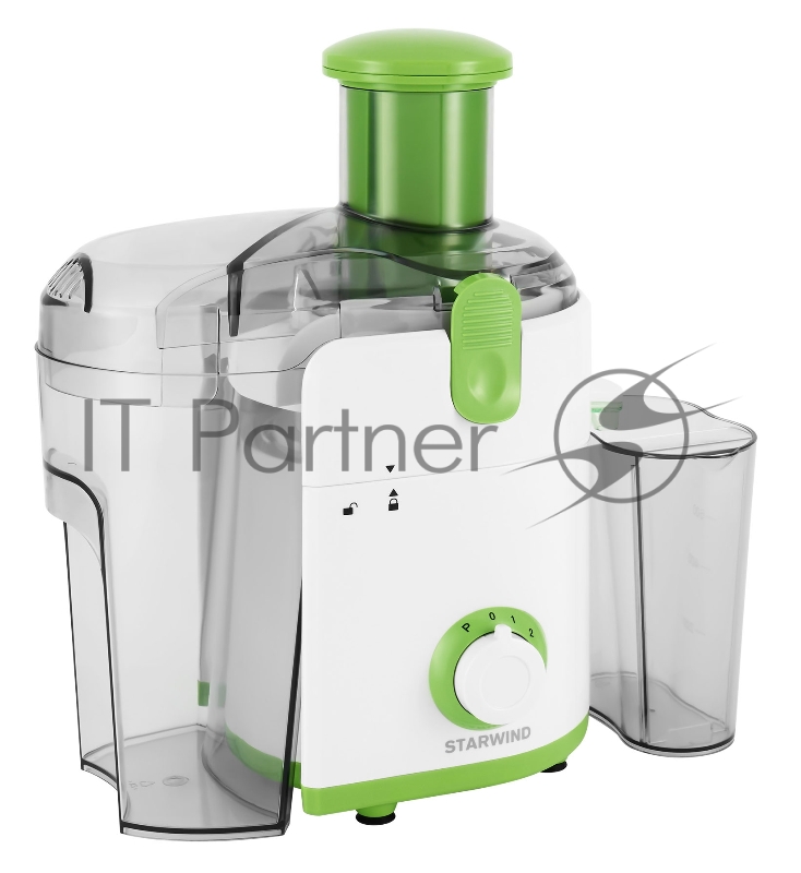 Соковыжималка центробежная Starwind SJ2216 500Вт рез.сок.:800мл. белый/зеленый