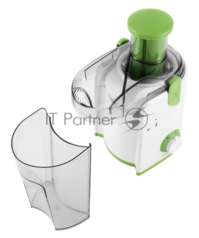 Соковыжималка центробежная Starwind SJ2216 500Вт рез.сок.:800мл. белый/зеленый
