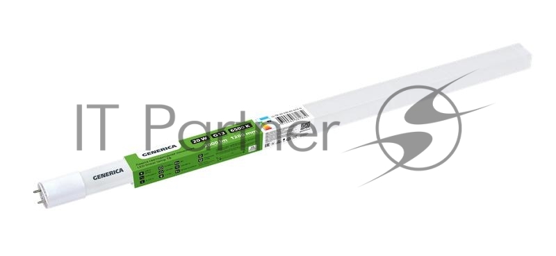 Лампа светодиодная 20Вт T8 линейная 1200мм 6500К G13 230В GENERICA LL-T8-20-230-65-G13-G