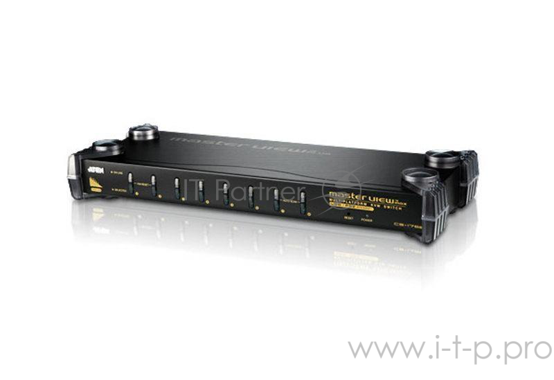 Переключатель KVM ATEN CS1758Q9-AT-G 8 PORTS KVM&USB MAX FOR PS/2 W/230V ADP.