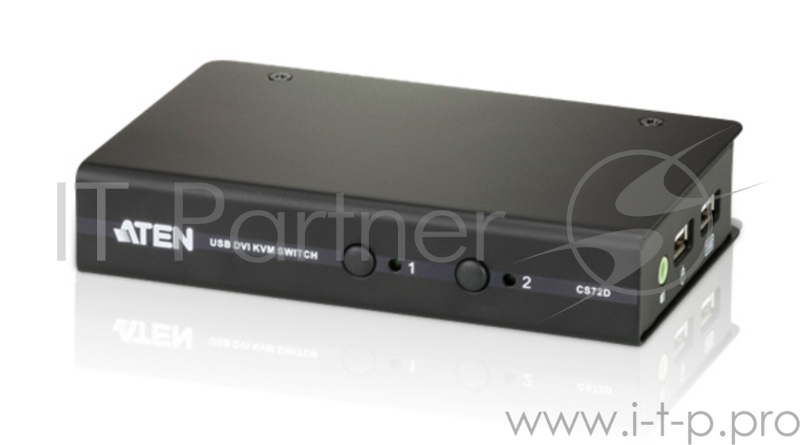 Переключатель KVM ATEN CS72D-AT 2 PORT USB DVI KVM SWITCH.