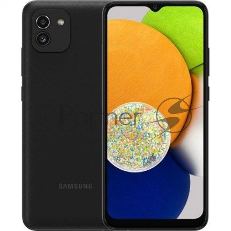 Смартфон Samsung SM-A035F Galaxy A03 32Gb 3Gb черный моноблок 3G 4G 6.5 720x1600 Android 10 48Mpix 802.11 b/g/n GPS GSM900/1800 GSM1900 TouchSc