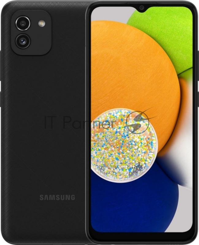 Смартфон Samsung SM-A035F Galaxy A03 64Gb 4Gb черный моноблок 3G 4G 6.5 720x1600 Android 10 48Mpix 802.11 b/g/n GPS GSM900/1800 GSM1900 TouchSc
