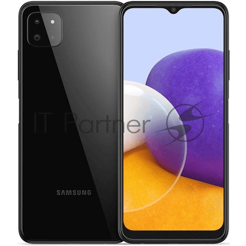Смартфон Samsung SM-A225F Galaxy A22 128Gb 4Gb черный моноблок 3G 4G 6.4 720x1600 Android 11 48Mpix 802.11 a/b/g/n/ac NFC GPS GSM900/1800 GSM1900 TouchSc