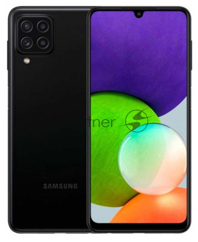 Смартфон Samsung SM-A225F Galaxy A22 128Gb 4Gb черный моноблок 3G 4G 6.4 720x1600 Android 11 48Mpix 802.11 a/b/g/n/ac NFC GPS GSM900/1800 GSM1900 TouchSc