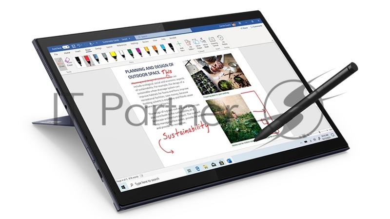 Ноутбук Lenovo Yoga Duet 7 13ITL6 13 QHD (2160x1350) IPS Touch, i5-1135G7, 8GB DDR4 3200, 256GB SSD M.2, Intel Iris Xe, WiFi, BT, TPM2, IR Cam, 41Wh, 65W USB-C, Windows 11 Home 64, 1Y, Slate Grey, 1.17kg