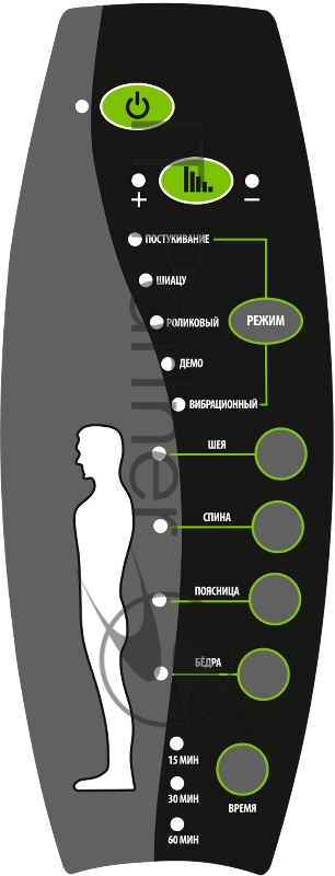 Кресло игровое Cactus CS-CHR-130-M черный с подголов.