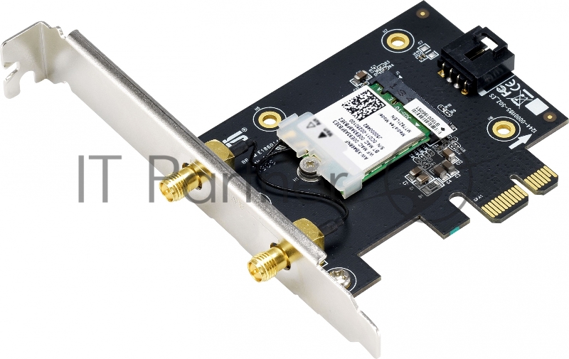 Маршрутизатор ASUS PCE-AX3000 //WIFI 802.11ax, 2402 + 574Mbpsб PCI-E Adapter, 2 антенны 90IG07A0-MO0B00