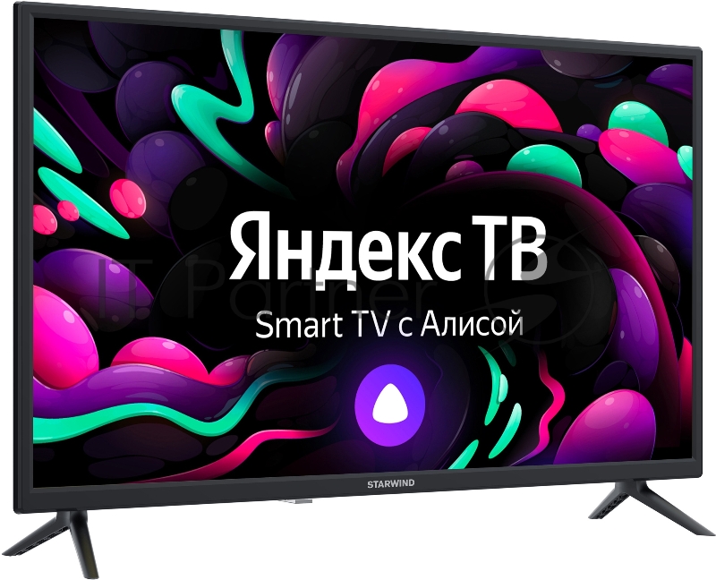 Телевизор LED Starwind 32 SW-LED32SG301 Яндекс.ТВ черный HD 60Hz DVB-T DVB-T2 DVB-C DVB-S DVB-S2 USB Smart TV