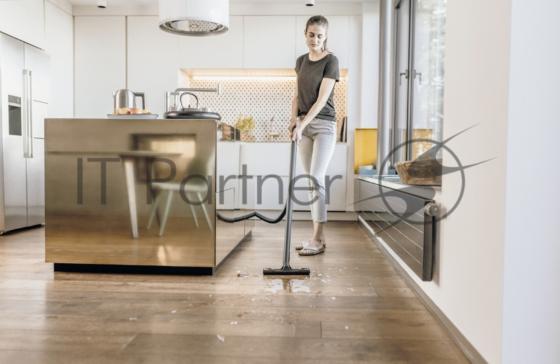 Строительный пылесос Karcher WD 2 Plus V-15/6/18/C 1000Вт (уборка: сухая/сбор воды) желтый