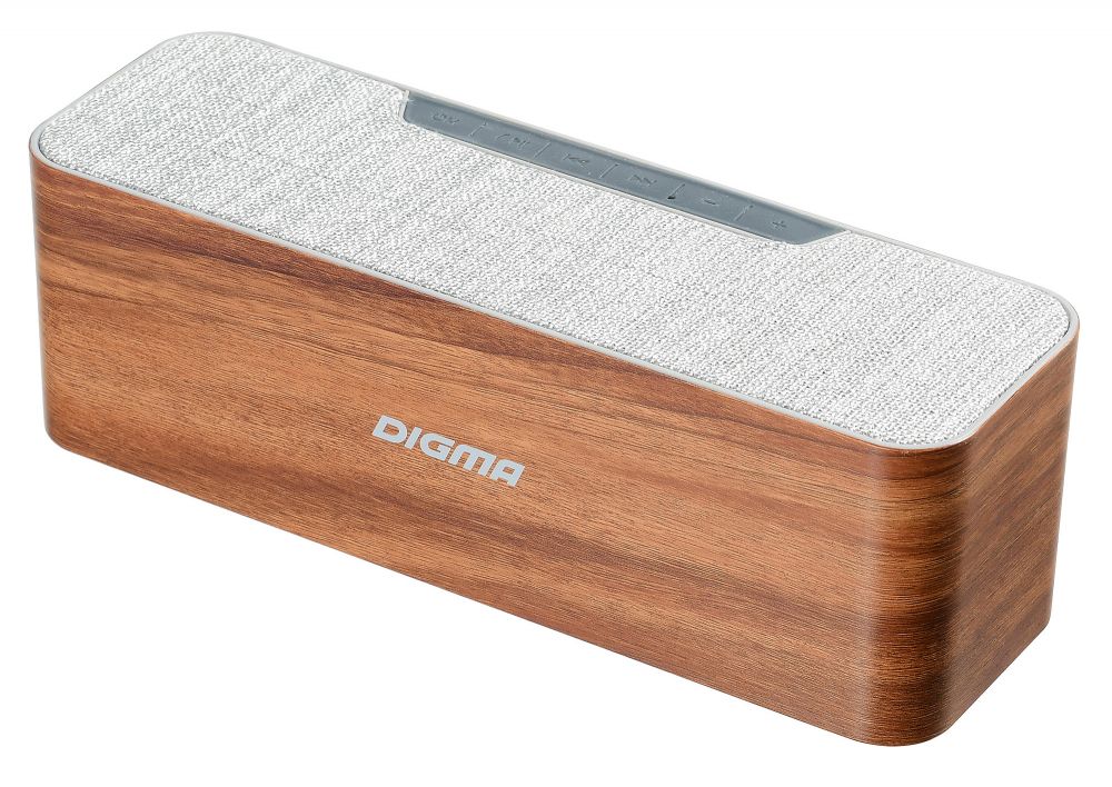 Колонка порт. Digma S-42 дерево 10W 1.0 BT/USB (SP4210BR)