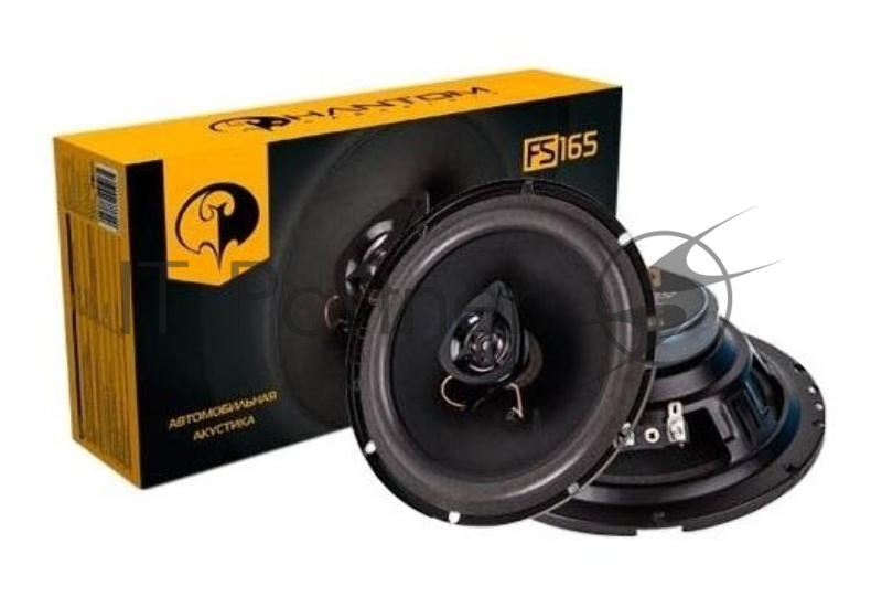 Колонки автомобильные Phantom MS 165 (без решетки) 80Вт 92дБ 4Ом 16см (6.5дюйм) (ком.:2кол.) коаксиальные двухполосные