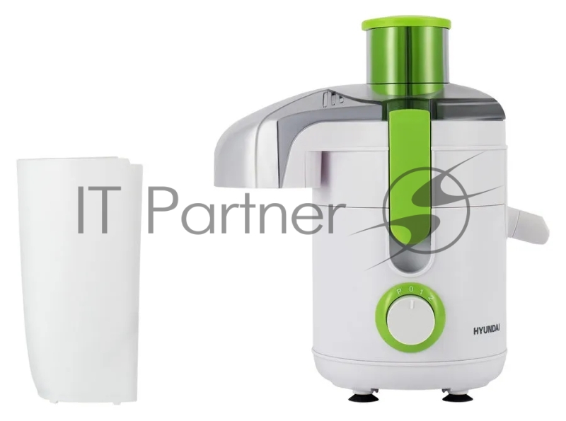 Соковыжималка центробежная Hyundai HY-JE1615 500Вт рез.сок.:400мл. черный/зеленый