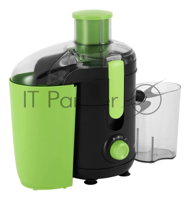 Соковыжималка центробежная Hyundai HY-JE1625 500Вт рез.сок.:400мл. черный/зеленый