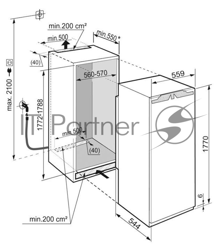 Встраиваемый морозильный шкаф Freezer Liebherr SIGN 3576