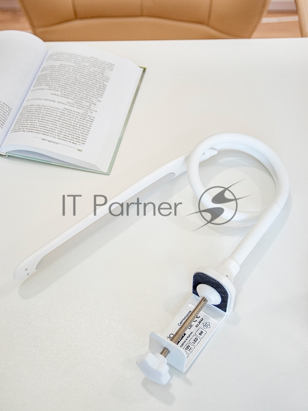 Светильник Lucia Fleksa PRO (L575) настольный на струбцине белый 9Вт