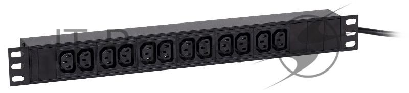 Блок распределения питания Ippon Basic 1U 1546798 гор.размещ. 12xC13 базовые 16A EN 60320 С20