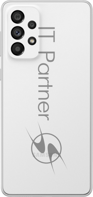 Смартфон Samsung SM-A736B Galaxy A73 256Gb 8Gb белый моноблок 3G 4G 2Sim 6.7 1080x2400 Android 12 108Mpix 802.11 a/b/g/n/ac/ax NFC GPS GSM900/1800 GSM1900 Ptotect microSD max1024Gb