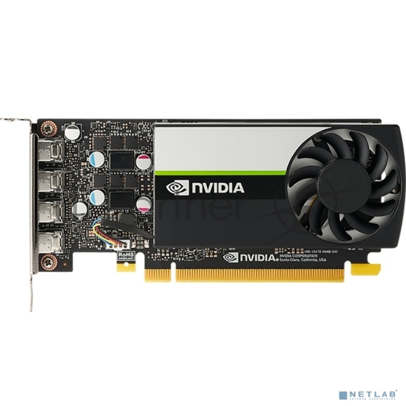 Видеокарта NVIDIA Quadro T1000 4G - BOX, brand new original with individual package, - include ATX and LT brackets (900-5G172-2550-000) (023076) {8}