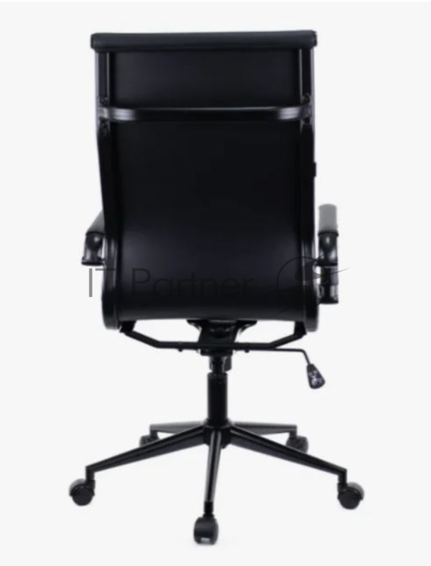 Офисное кресло Everprof Rio Black T чёрное (экокожа, чёрная сталь, ролики, ТопГан)