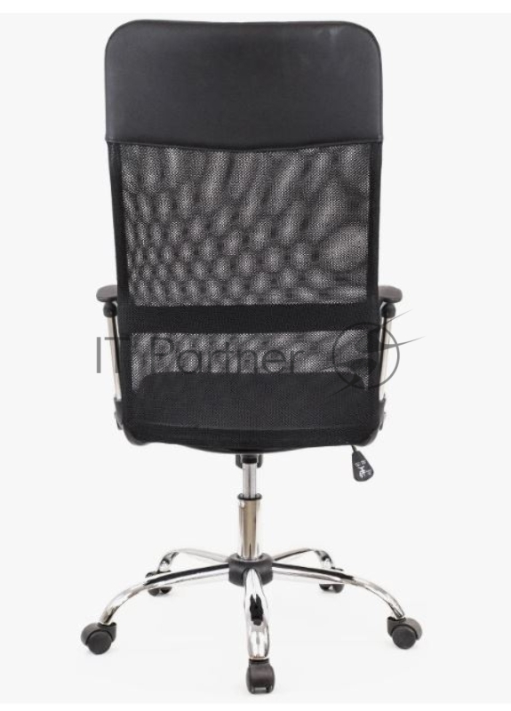 Офисное кресло Everprof Ultra T чёрное (Акриловая сетка, ткань, хром, ролики, ТопГан)