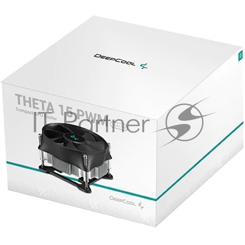 Кулер DEEPCOOL THETA 15 PWM 1700 LGA1700 низкопрофильный 52mm (64шт/кор, TDP 65W, PWM, Fan 100mm, на винтах) Color BOX
