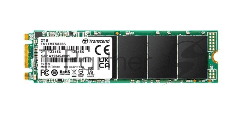 Накопитель SSD M.2 Transcend 2.0Tb MTS825 <TS2TMTS825S> (SATA3, up to 560/500MBs, 3D NAND, 720TBW, 22x80mm)