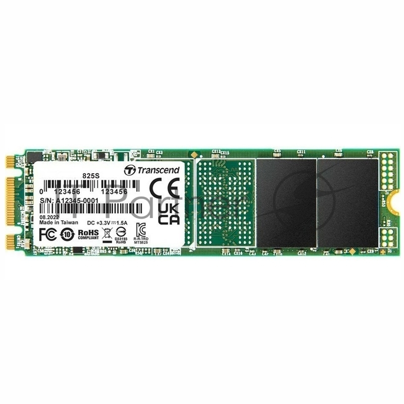 Накопитель SSD M.2 Transcend 2.0Tb MTS825 <TS2TMTS825S> (SATA3, up to 560/500MBs, 3D NAND, 720TBW, 22x80mm)