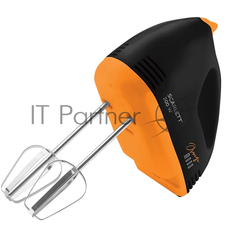 Миксер ручной Scarlett SC-HM40S20 300Вт черный/оранжевый