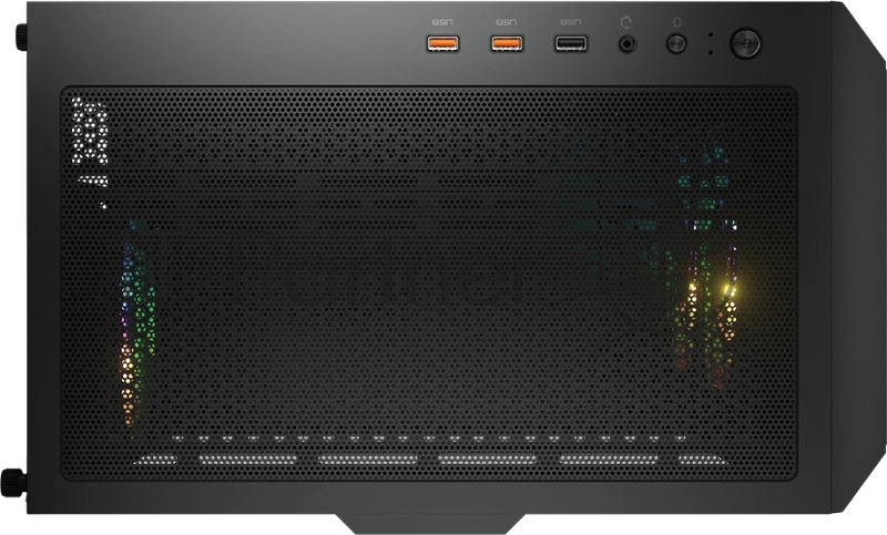 Корпус Cougar Airface RGB Black, 2х140мм + 1x120mm ARGB Fan, ARGB Fan Hub, без БП, черный, ATX