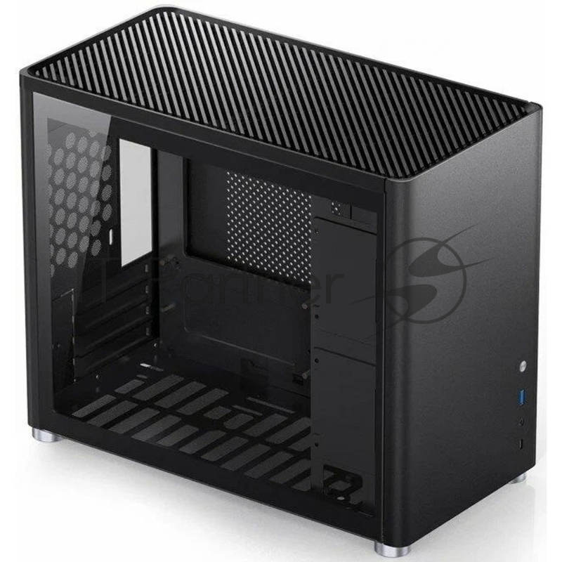 Корпус JONSBO D30 Black без БП, боковая панель из закаленного стекла, mini-ITX, micro-ATX, черный
