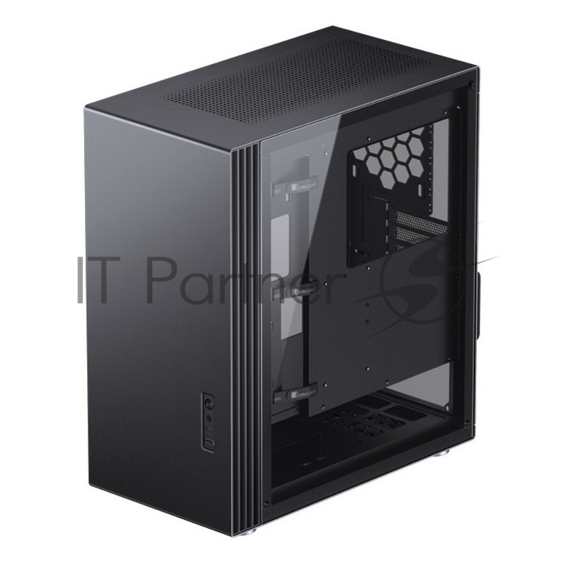 Корпус JONSBO U6 Black без БП, боковые панели из закаленного стекла, mini-ITX, micro-ATX, ATX, черный
