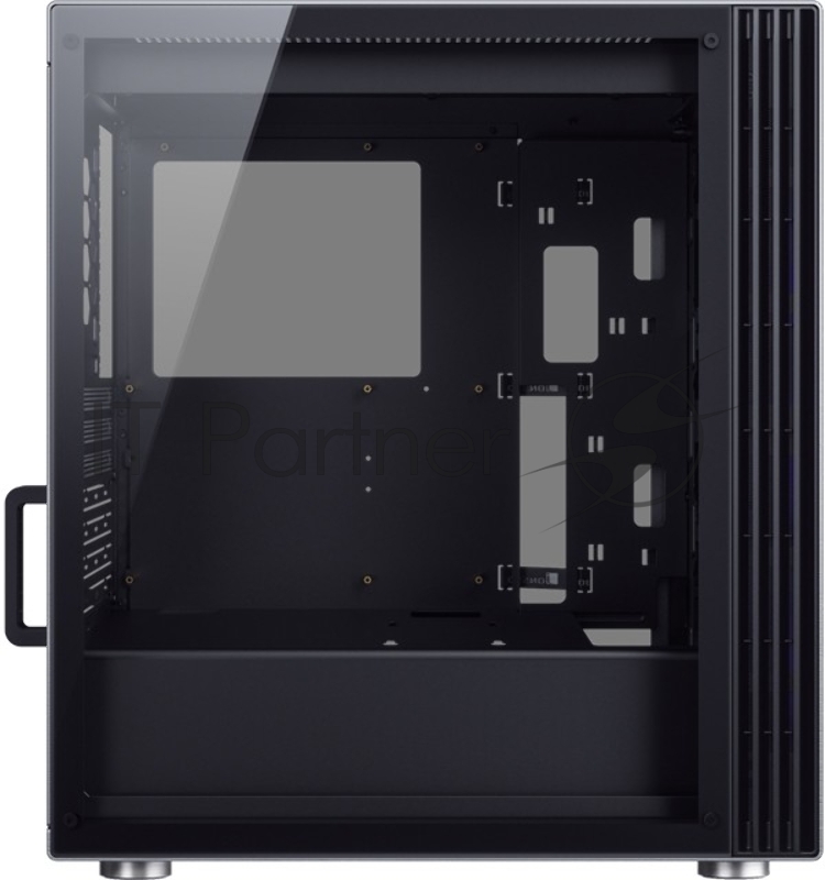 Корпус JONSBO U6 Silver без БП, боковые панели из закаленного стекла, mini-ITX, micro-ATX, ATX, серебристый