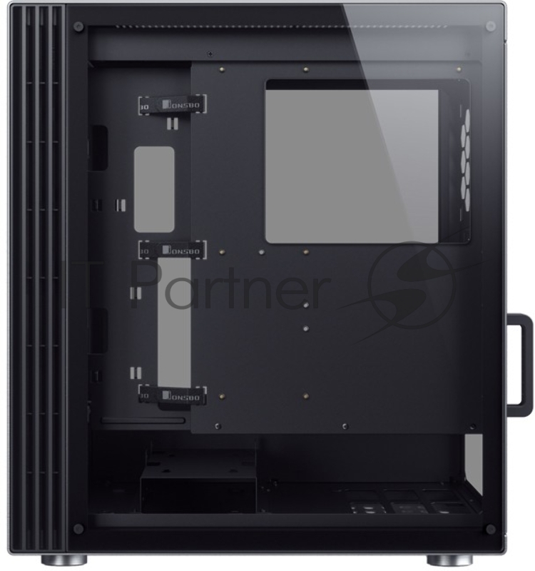 Корпус JONSBO U6 Silver без БП, боковые панели из закаленного стекла, mini-ITX, micro-ATX, ATX, серебристый