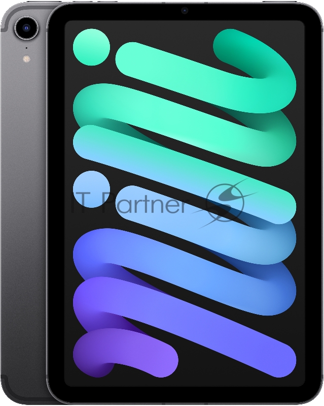Планшет Apple iPad mini 2021 A2568 A15 Bionic 6С ROM256Gb 8.3 IPS 2266x1488 4G iOS серый космос 12Mpix 12Mpix BT WiFi Touch 10hr